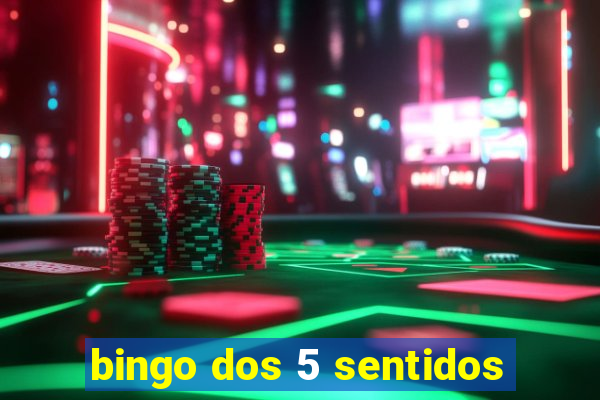 bingo dos 5 sentidos